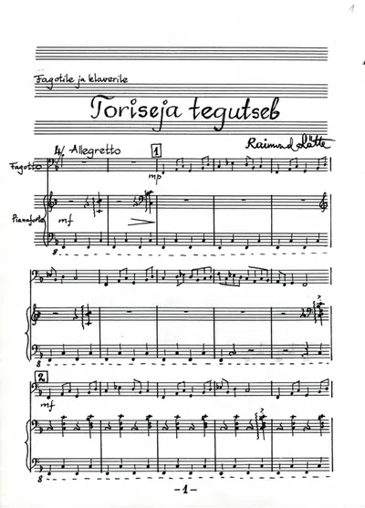 staircase acts on bassoon and piano